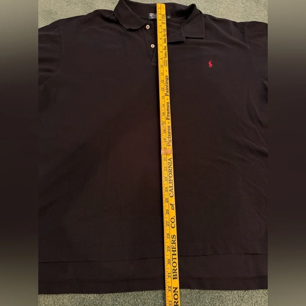 Polo by Ralph Lauren Long Sleeve Black Polo in Size 2XL